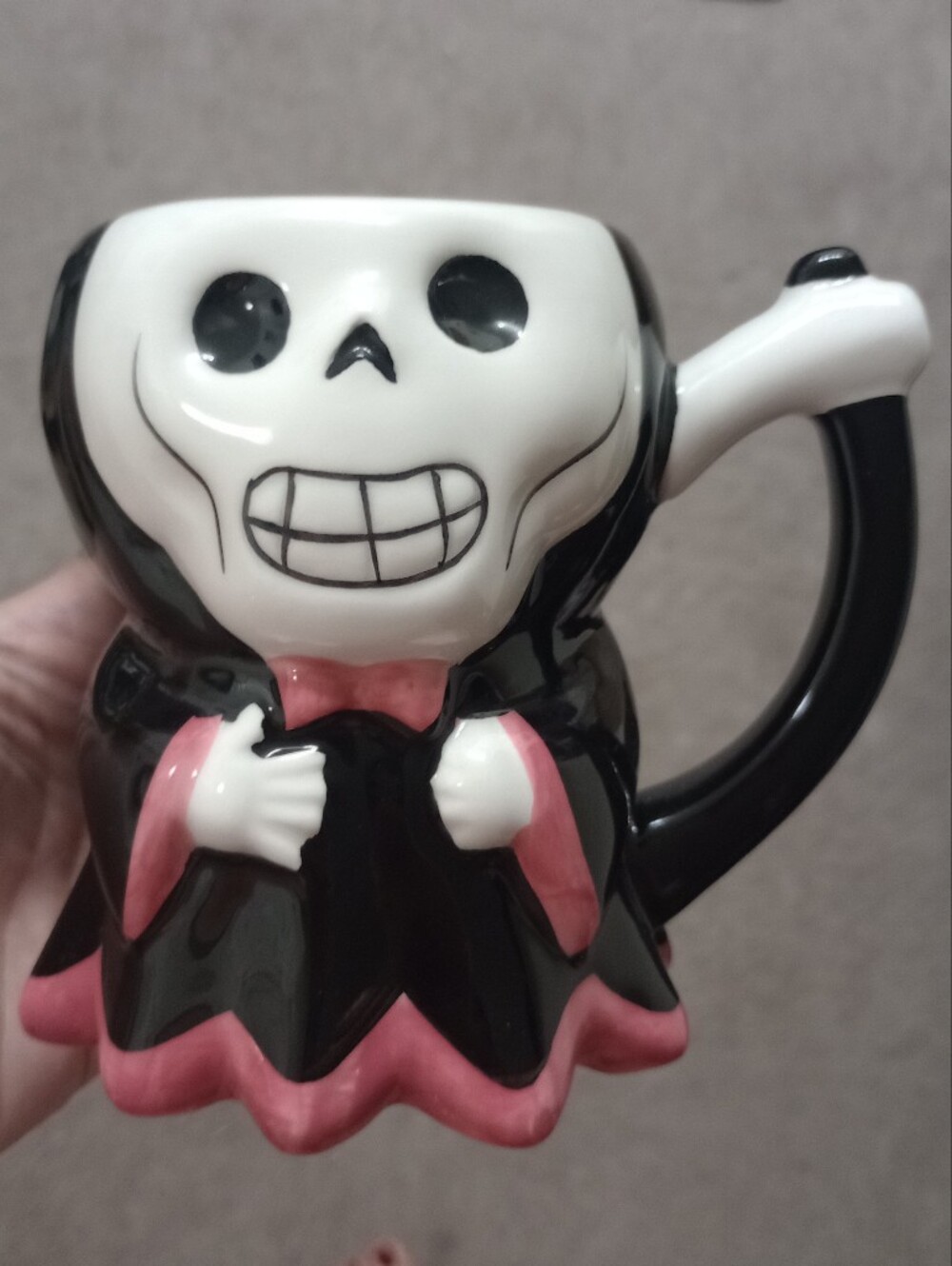 Grim Reaper Skull Character Ceramic Mug